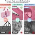 thumbnail image 6 of Pakyozj Extra Large Storage Tote with Zippers & Carrying Handles, Heavy-Duty Oxford Fabric Moving Bags for Laundry, Space Saving, Storage, 6 of 7