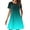 summer dresses for women-Blue, variant on Homenesgenics Womens Dresses under $10.00 Women's Summer Gradient Color Double Pocket Short Sleeve Round Neck T-Shirt Dress Blue XXL