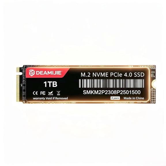 DEAMIJIE 1TB PCIe 4.0 NVMe M.2 2280,Up to 7,300 MB/s Read speeds, Up to 6,300 MB/s write speeds, Gaming Expansion, High Performance Internal Solid State Drive Internal Solid State Drive for PC/Laptop