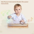 Dcenta 13 PCS Kids Musical Instruments Toys with Carry Bag Wooden