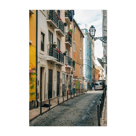 Colorful Bairro Alto 06 - Lisbon Portugal Photography Unframed Wall Art Print 5 x 7 inches