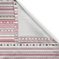 thumbnail image 5 of Ambesonne Romantic Grommet Curtain, Hearts Dots Stripes, 50" x 120", Pale Pink Dark Brown Tan, 5 of 6