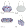 thumbnail image 6 of CAILDANL Rhinestone Clutch Purses for Women Evening Wedding Formal - Round Pearl Clasp Handbag - Crystal Diamond Bag, 6 of 7