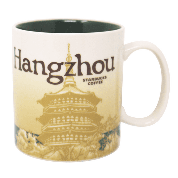 Starbucks Global Icon Series Hangzhou Ceramic Mug, 16 Oz