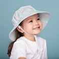 thumbnail image 2 of JAN & JUL Wide Brim Summer Bucket Hat for Girls Cotton (L: 2-5T, Purple Daisy), 2 of 5