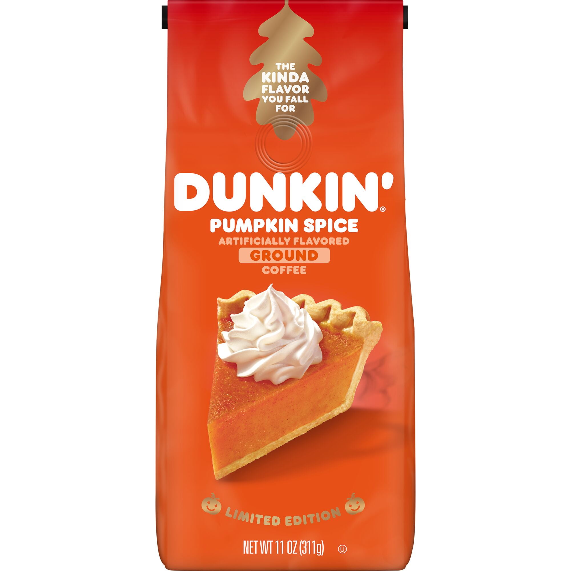 Dunkin' Pumpkin Spice Flavored Coffee, Limited Edition, 11 Ounces