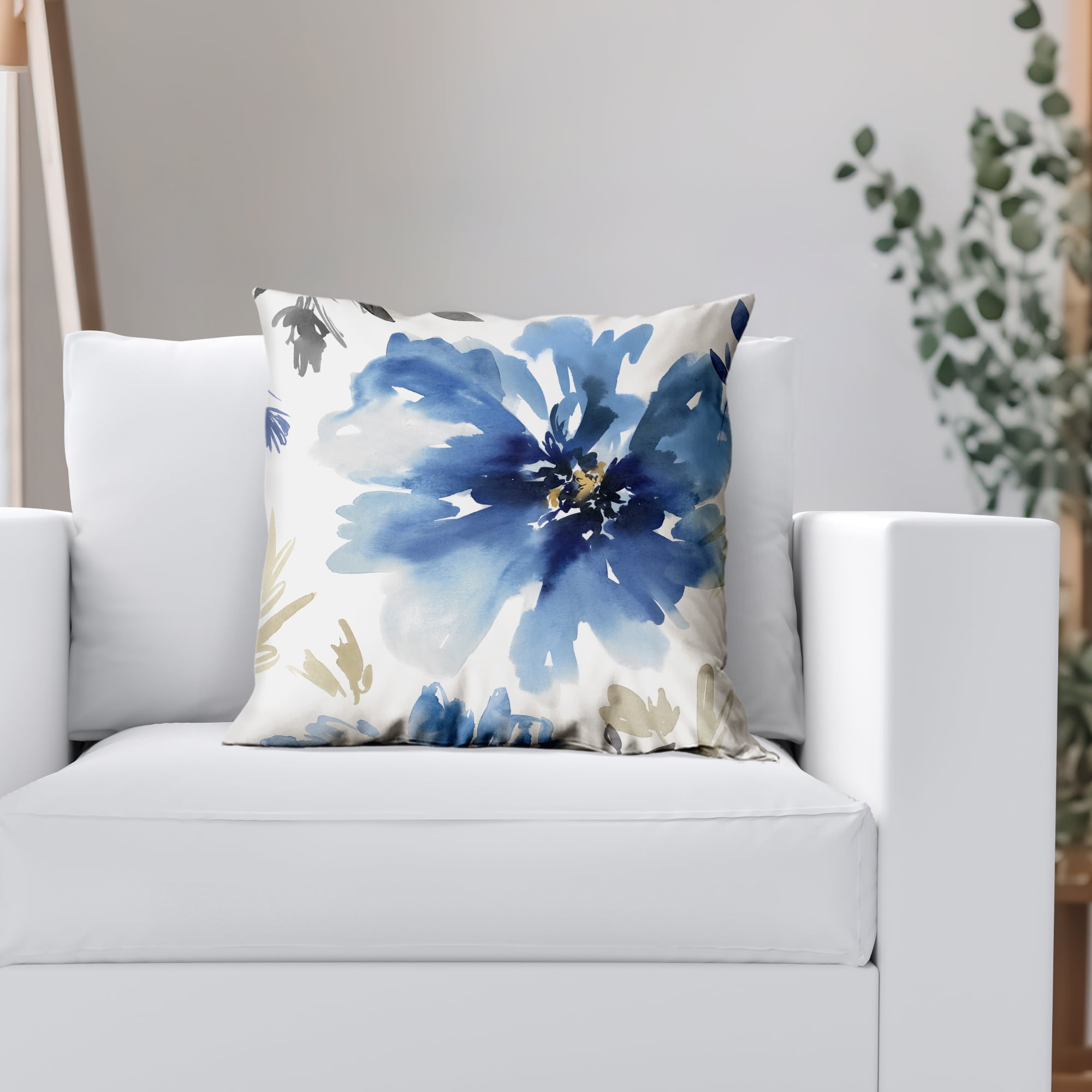 Americanflat 20"x20" Floral Throw Pillow with Premium Polyester