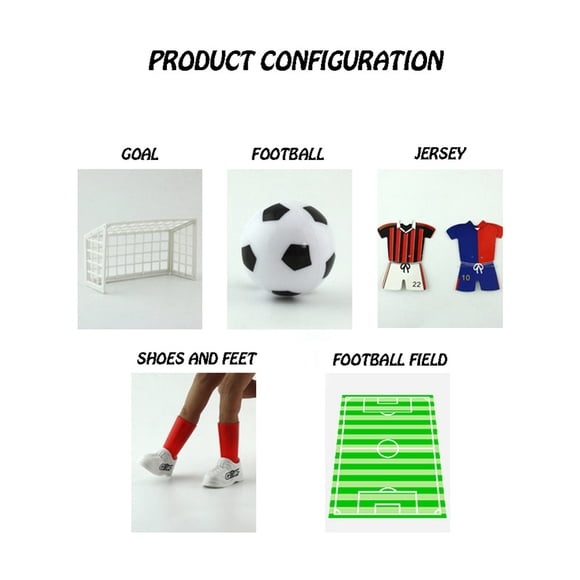 Amdohai Mini Soccer Game Finger Toy Football Match Funny Table Game Set with Two Goals