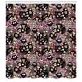 thumbnail image 3 of Ambesonne Owls Shower Curtain, Crazy Birds Tasty Cupcakes, 69"Wx84"L, Multicolor, 3 of 3