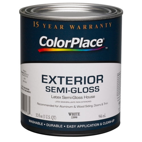 ColorPlace Exterior SemiGloss Paint, White