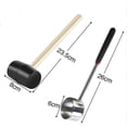 thumbnail image 5 of Coconut Opener For Young Coconuts, Stainless Steel Tool, Coconut Opener With Rubber Mallet, 5 of 5