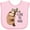 AD-Pink, variant on Inktastic I Live to Hug Cute Sloth on a Branch Boys or Girls Baby Bib