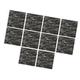 thumbnail image 1 of 10 paneles de pared 3D autoadhesivos para decoración de fondo, diseño de ladrillo 3D de espuma. Gris oscuro, 1 of 9