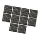 thumbnail image 1 of Paquete de 10 paneles de pared como pegatinas 3D y paneles decorativos de papel pintado de ladrillo. Gris oscuro, 1 of 9