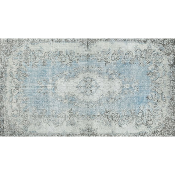 Ahgly Company Indoor Rectangle Traditional Light Gray Persian Area Rugs, 3' x 5'