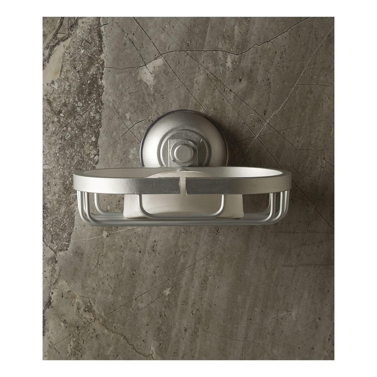 era Porte-savon Catamarca en aluminium argent doux