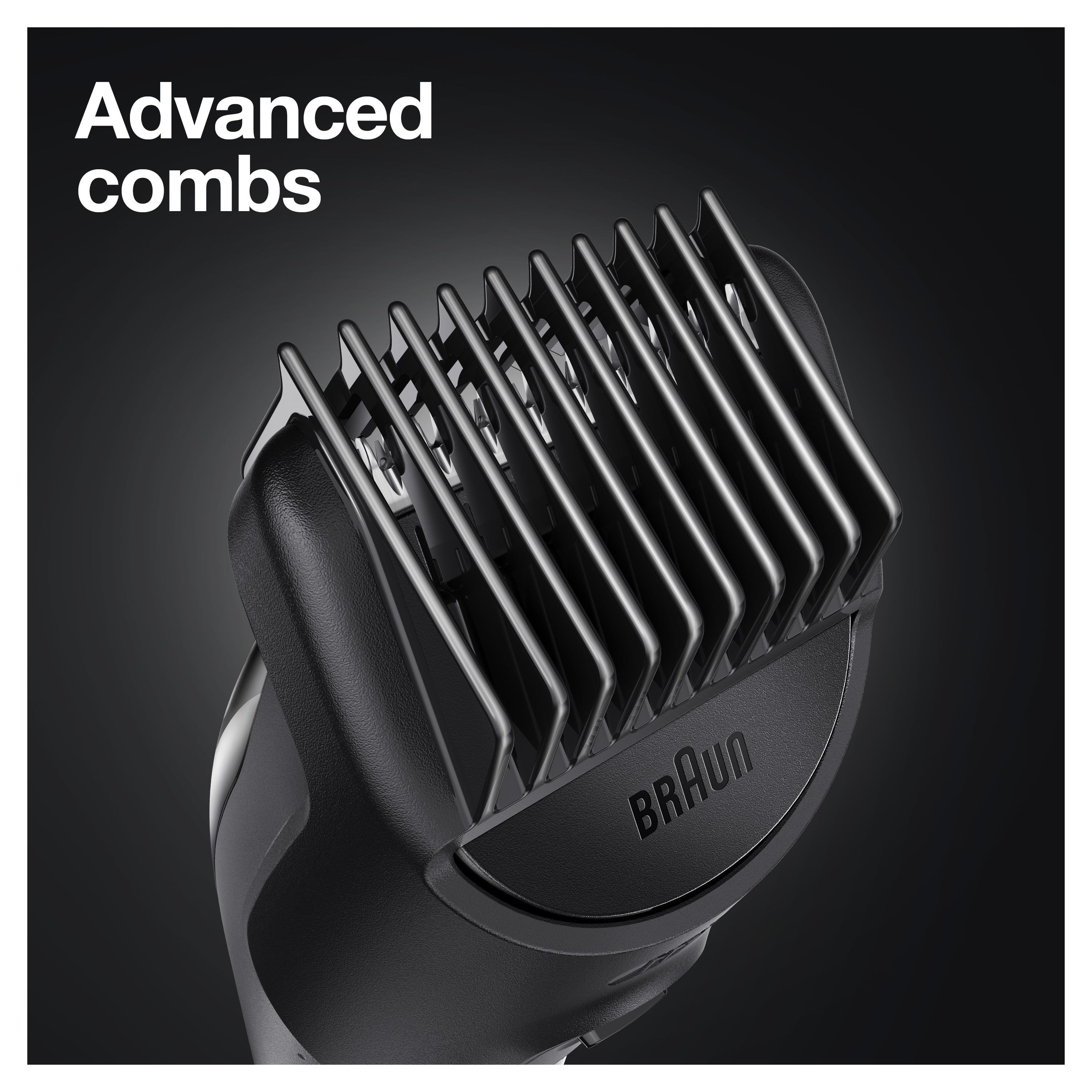 Braun MGK5245 7-in-1 Body Grooming Kit, Body Groomer, Beard Trimmer and Hair Clipper, Black/Blue