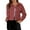 Red, variant on CILENON Chaquetas De Mujer Women's Solid Short Corduroy Single Breasted Lapel Baggy Long Sleeved Double Pocket Coat (Red,L)