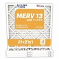 thumbnail image 2 of Filter King 21x21x1 Air Filter | 4-PACK | MERV 13 HVAC Pleated A/C Furnace Filters | MADE IN USA | Actual Size: 20.5 x 20.5 x .75", 2 of 5
