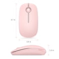 thumbnail image 2 of VIVEFOX Wireless Mouse for Laptop, 2.4G Ultra Thin Silent Mouse, with USB Nano Receiver Portable Mobile Optical Cordless Mouse for Laptop, PC, Computer, Mac(Pink), 2 of 7
