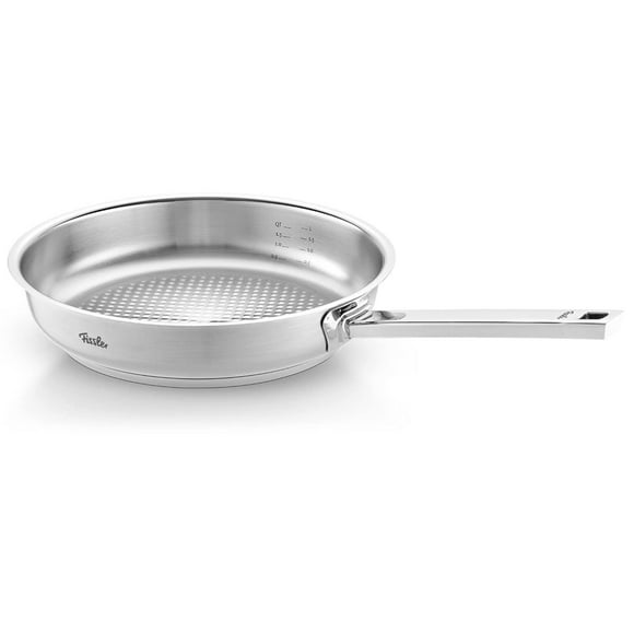 Fissler Original-Profi collection Stainless Steel Frying Pan, 11 - Premium german construction - Built to Last for Years - Premium, Heavy-Duty Fry Pan - NMade without PFAS - For All cooktops