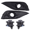 thumbnail image 3 of CROSSDESIGN Fog Light Bumper Lamps w/ Switch & Harness & Bezel Clear  Fit for 2012-2014 Honda CRV, 3 of 9