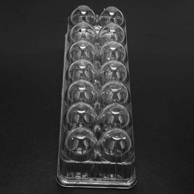 Recipiente para huevos con refrigerador Frid de acrílico transparente de 14 rejillas para kit