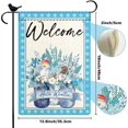 thumbnail image 6 of Hello Winter Garden Flag Burlap Small Vertical 12.5x18 Snowflakes Snow Garden Yard Blooming Flowers Glass Mason Jar Garden Flag for Winter Christmas Seasonal Outside Outdoor House Decor, 6 of 6
