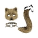 thumbnail image 4 of Conjunto de máscara y cola de gato Therian lindo para mascarada de cumpleaños de puesta en escena Amarillo, 4 of 8