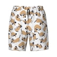 thumbnail image 4 of Lsque Mens Swim Trunks Dachshund Dog Puppy Pattern - Bathing Suit Compression Liner - Beach Swim Shorts Swimwear - (S-3XL) - Stretch Quick Dry -XX-Large, 4 of 9