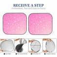 thumbnail image 6 of Balery 2 Piece Breast Cancer Pink Ribbons Awareness Car Windshield Sun Shade|Foldable Front Windshield Shade for Car Front Window for Most Sedans SUV Truck-Small, 6 of 7