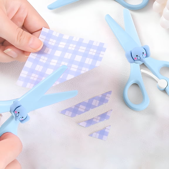 BESTSKY Plastic Scissors,Pre-Training Scissors With Easy Grip - Toddler Safety Scissors For Crafting