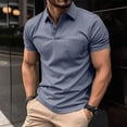 thumbnail image 2 of YAYUBA Mens Polo Shirts 3xl Button Up V Neck Big and Tall Pullover Golf Polo T Shirts Quick Dry Comfy Oversized Casual Golf Tops, 2 of 5