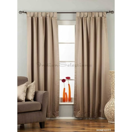 Cleveland Indians Window - Brownish Gray Tab Top 90% blackout Curtain / Drape / Panel - Piece