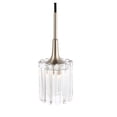 thumbnail image 3 of Woodbridge Lighting Regent Park 1-Light Glass Pendant in Nickel/Bronze, 3 of 5