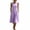 Purple, variant on SAWOBUUN Womens Sleeveless Cotton Blend Midi Dress Crew Neck Casual Loose Fit Tank Dress Casual Summer Dress