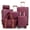 Red, variant on Rosamo 6 Piece Hardshell Luggage Set, Lightweight Expandable Suitcases with Spinner Wheels, TSA Lock, Durable ABS Luggage Sets for Travel,Black