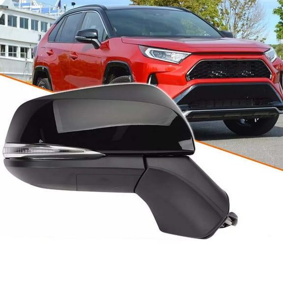 Side Mirror for 2019-2024 Toyota RAV4 w/ Heated BSM Turn Signal Passenger Side