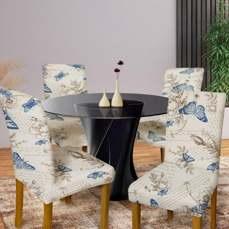Butterfly Chair Covers for Dining Room Set of 4, Dining Chairs