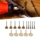 thumbnail image 4 of Cepillos De Pulido De Metal, Rueda De Alambre De Latón Desbarbado 15 Piezas Limpieza De Vástago De 1/8 De Pulgada 3 Estilos Surtidos Fácil Instalación Para Báscula Para, 4 of 7