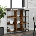 thumbnail image 1 of vidaXL Sideboard Smoked Oak 102x32x103.5 cm Engineered Wood, 1 of 5