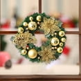 thumbnail image 5 of Gold Christmas Door Wreath with Red Berries & Holly Leaves | 30cm Artificial Holiday Decoration for Front Door & Wall | 1 Piece Festive Décor, 5 of 6