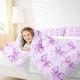 thumbnail image 4 of Feelyou Fashion Purple Bow Twin Comforter Sets, Dreamy Cartoon Ribbon Bedding Set, 2pcs, 4 of 8