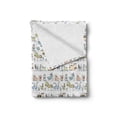 thumbnail image 2 of Cartoon Animal Soft Flannel Fleece Blanket, Funny Cartoon Village Countryside Farmland Theme Drawing Style Kids Pattern, Cozy Plush for Indoor and Outdoor Use, 70" x 90", Multicolor, by Ambesonne, 2 of 6