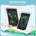 thumbnail image 4 of Tableta de escritura LCD TECJOE, 8.5 pulgadas, Colorful Doodle, paquete de 2, 4 of 7