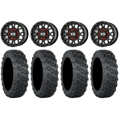 KS135 Grenade Black 15 Wheels 33 Versa Cross V3 Tires Can-Am Maverick X3 / Honda Pioneer 1000 / Talon KS135 Grenade Black 15 Wheels 33 Versa Cross V3 Tires Can-Am Maverick X3 / Honda Pioneer 1000 / Talon