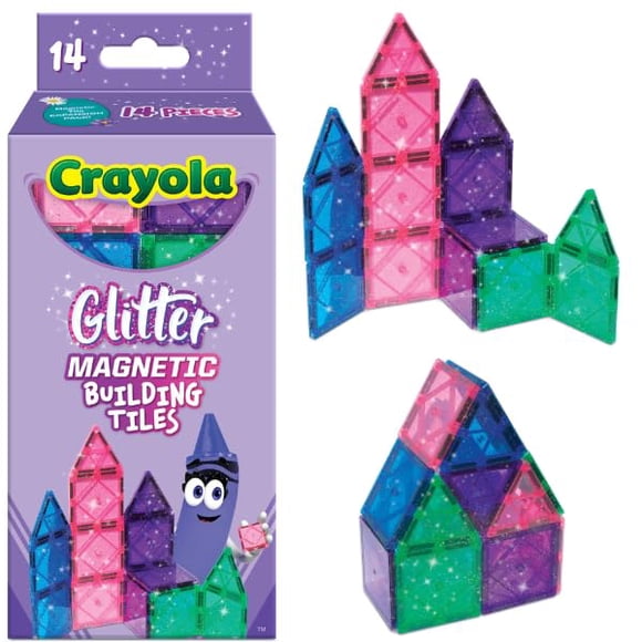Set de construcción de azulejos magnéticos CreateOn Crayola Kids de 3 años o más