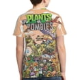 thumbnail image 2 of T-Shirt Imprimé Graphique 3d Plants Vs Zombies Garçons Filles Col Rond Manches Courtes, 2 of 7