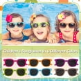 thumbnail image 4 of Bocaoying Kids Sunglasses Bulk, 12 Pack Kids Sunglasses Party Favor, Neon Sunglasses for Kids Boys and Girls Age 3-8 - Gift for Birthday, Graduation Party Supplies, Pool Party Favors, 4 of 9