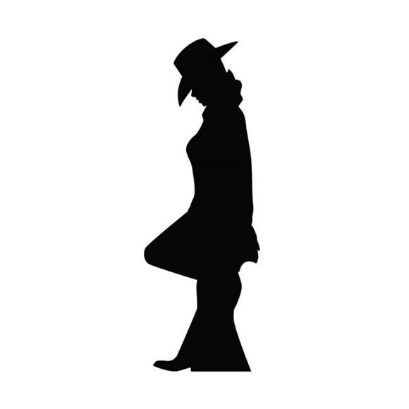 Advanced graphics cowgirl Silhouette Life Size cardboard cutout Standup